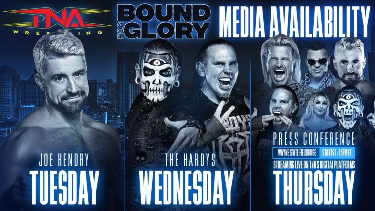 Certain For Glory Media Availability In Detroit, October 22-24 – TNA Wrestling