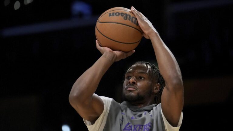 Bronny James anticipated to start splitting time between Lakers, G League staff after journey