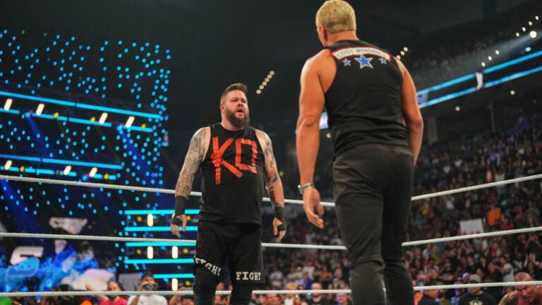 Watch as Kevin Owens assaults Cody Rhodes after WWE Dangerous Blood goes off the air
