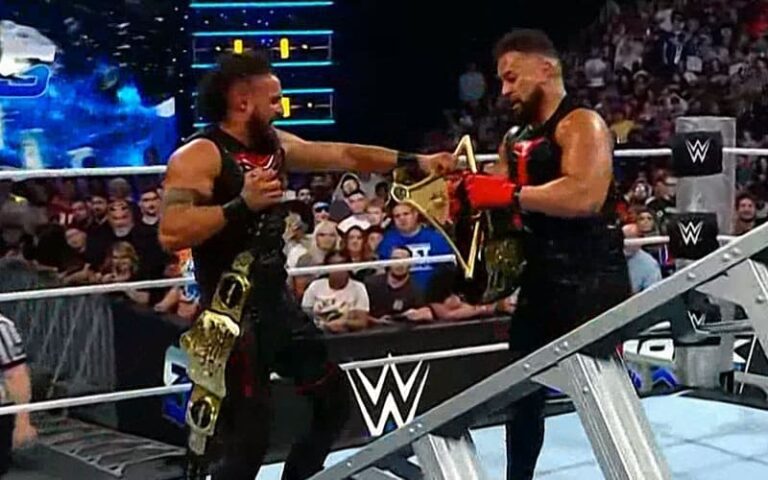 The Bloodline Retains WWE Tag Workforce Titles in Chaotic Triple Risk Ladder Match on SmackDown