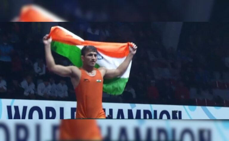 Chirag Chikkara Clinches Gold As India Shine With 9 Medals At U23 World Wrestling Championships