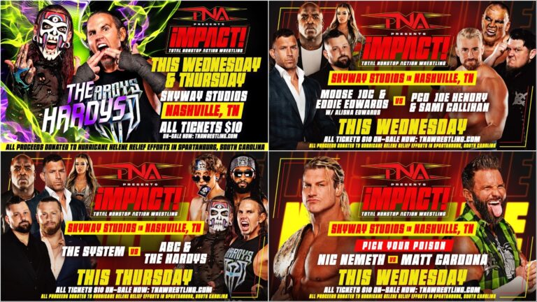 Preview the Lineup, Plus Meet & Greets for TNA iMPACT! in Nashville this Wednesday & Thursday – TNA Wrestling