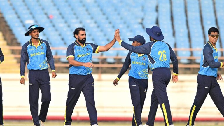 Syed Mushtaq Ali T20: Bengal beats Rajasthan to succeed in quarters