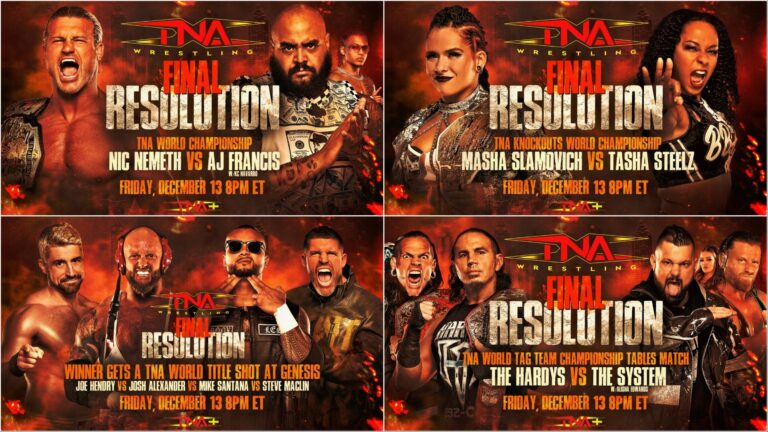 Nemeth vs. Francis, Slamovich vs. Steelz, 4-Manner #1 Contenders Match & Extra Official for Last Decision on TNA+ – TNA Wrestling