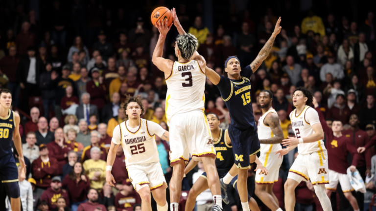 WATCH: Minnesota stuns No. 20 Michigan on Dawson Garcia’s buzzer-beating 3-pointer in additional time