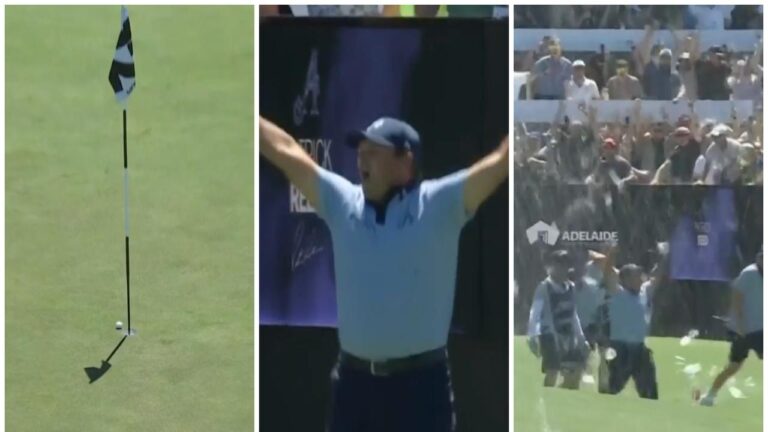 Patrick Reed makes a hole-in-one on the Watering Gap, video, higlights