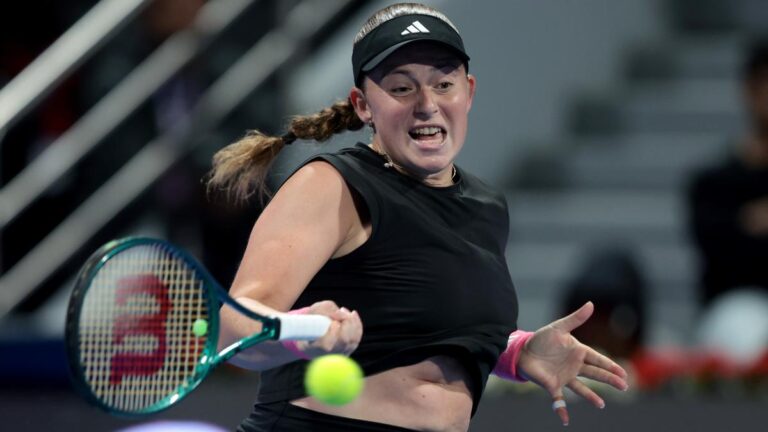 Ostapenko takes purpose at partisan Doha crowd after beating Jabeur in quarterfinal