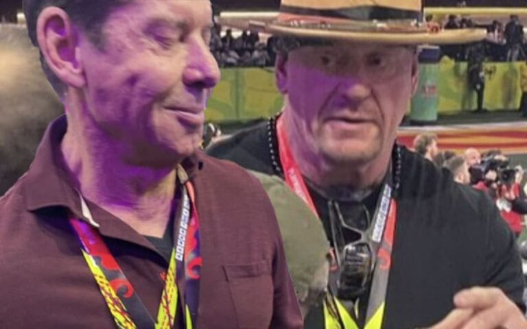 Vince McMahon, The Undertaker & Shane McMahon Noticed at Tremendous Bowl LIX