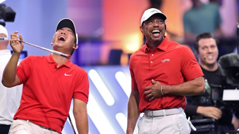 Tiger Woods’ ultimate match, Tom Kim untimely celebration, Jupiter Hyperlinks v Atlanta Drive, playoffs, standings, outcomes