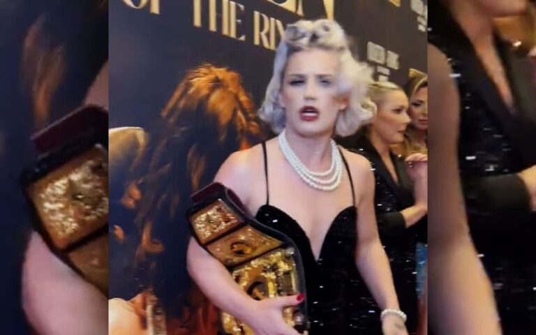 Mariah Might Assaults Toni Storm at Queen of the Ring Purple Carpet Occasion