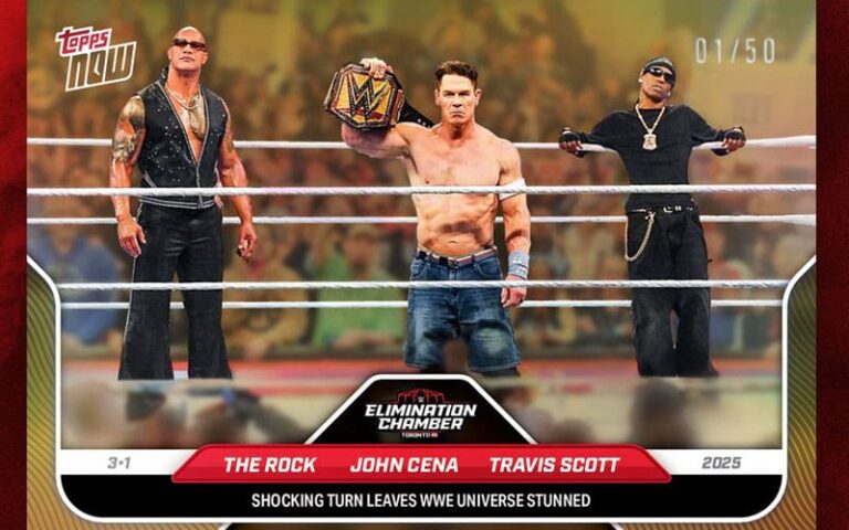 Topps Now WWE Elimination Chamber Set Breaks Data with Huge Demand
