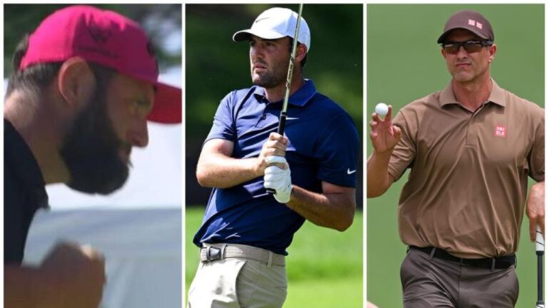 closing spherical dwell scores updates, leaderboard, Scottie Scheffler being chased by Jon Rahm, Adam Scott, Rory McIlroy