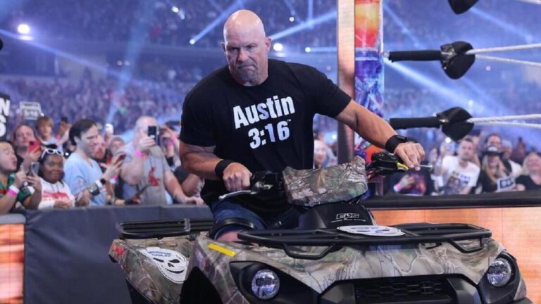 ‘Stone Chilly’ Steve Austin crashes ATV into barricade at WWE WrestleMania 41, practically hits fan at ringside