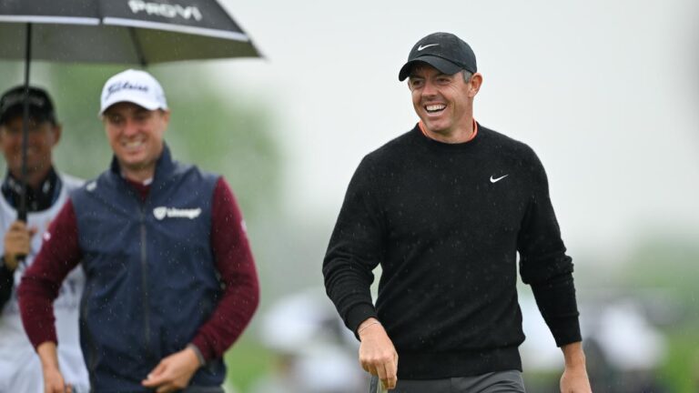 Truist Championship second spherical leaderboard, scores, report, Rory McIlroy press convention, interview