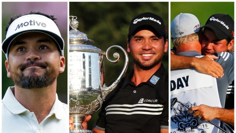 Jason Day neck damage, 10 years since main triumph, coach and caddie Colin Swatton, profession second slam