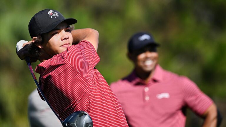 Charlie Woods wins American Junior Golf Affiliation title, Tiger Woods’ son, rating, age, PGA