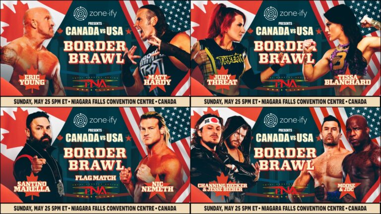 Preview the Lineup for The Border Brawl Streaming LIVE & FREE on Zone·ify Could 25 from Niagara Falls, Canada – TNA Wrestling