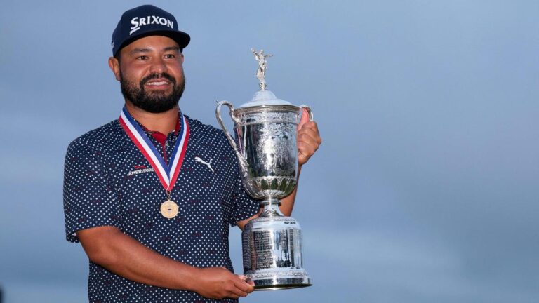 J.J. Spaun weathers the storm at U.S. Open for first main win