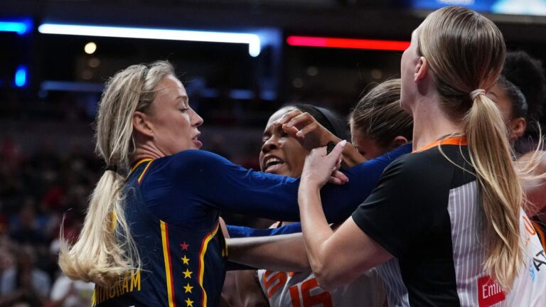 WNBA: Indiana Fever’s Sophie Cunningham ejected following heated altercation in defence of Caitlin Clark