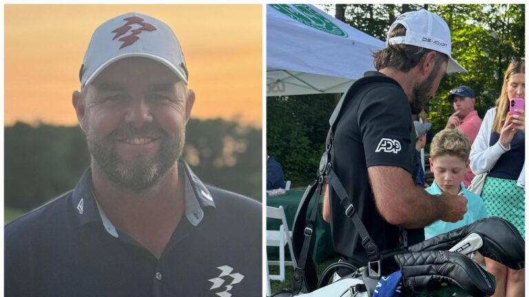 Max Homa carrying personal bag, Rickie Fowler loses playoff, Marc Leishman qualifies for Oakmont, outcomes, scores