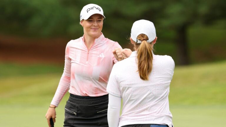 Dow Championship first spherical leaderboard, scores, pairs, Cassie Porter and Gemma Dryburgh lead, Australian LPGA rookie