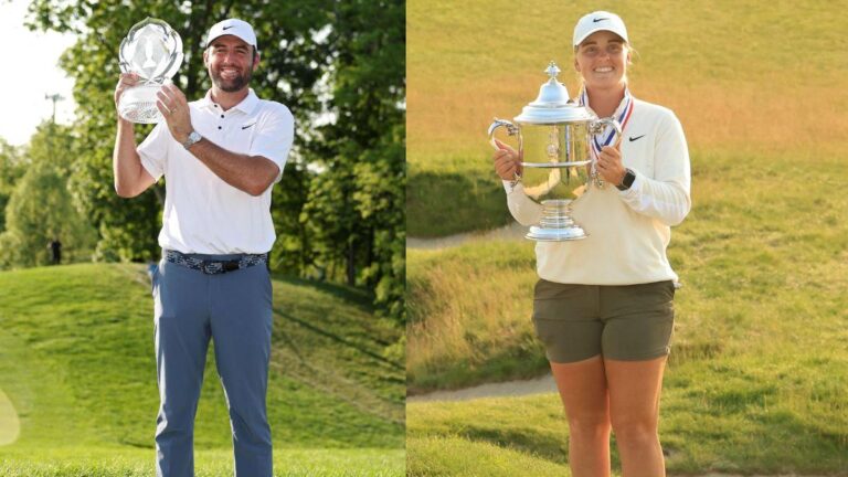 Scheffler joins Woods as solely repeat winners at Memorial; Maja Stark wins the US Girls’s Open