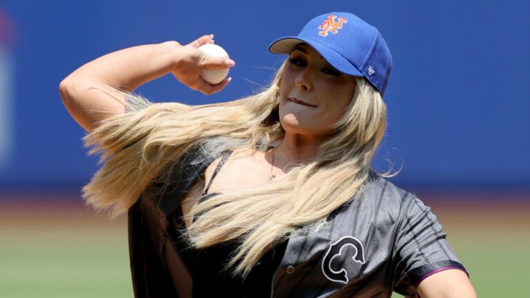 Watch as WWE champion Tiffany Stratton turns into newest entry to notorious ceremonial first pitch listing