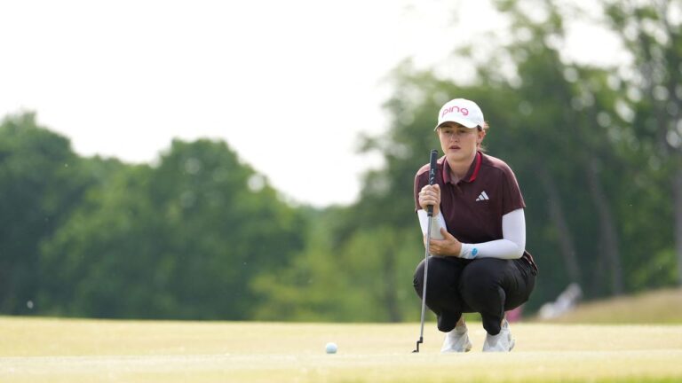 second spherical leaderboard, scores, interviews, Karis Davidson co-leader, Minjee Lee within the hunt, Hannah Inexperienced combat again