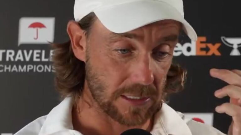 Tommy Fleetwood responds to Keegan Bradley win, press convention, interview, video