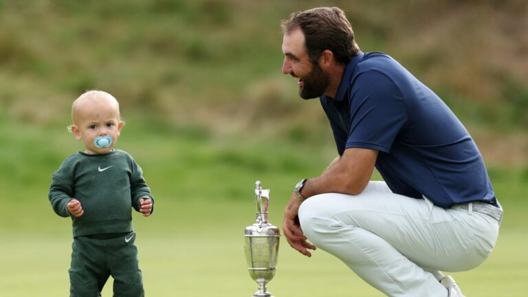 Scottie Scheffler wins fourth main at Royal Portrush, son Bennett steals the present