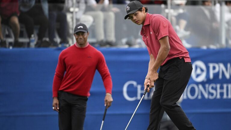 Tiger Woods watches son Charlie’s robust begin at US Junior Novice