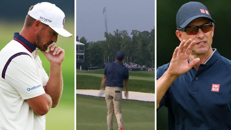 Adam Scott within the combine, Australians, lower line, Rory McIlroy membership throw