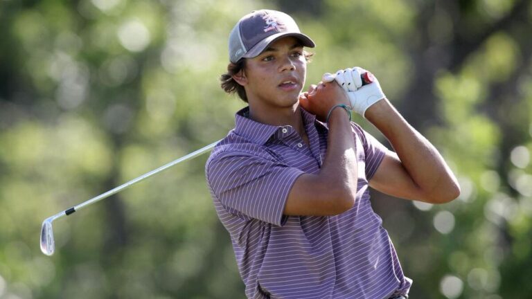 Charlie Woods out at US Junior Novice Championship