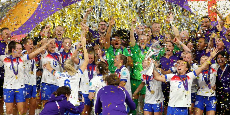 The perfect photographs as England Lionesses rejoice back-to-back Euros wins