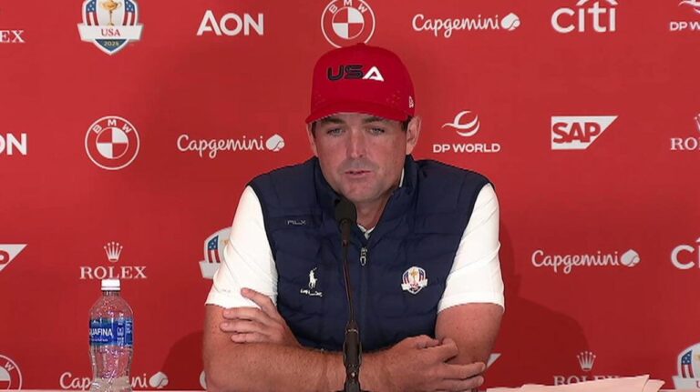Keegan Bradley won’t play, captain’s picks, press convention, defined, reactions, video, miracle at Medinah