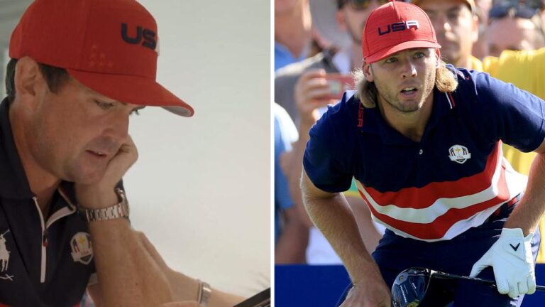 Keegan Bradley captain’s picks revealed, USA full crew, no taking part in captain, press convention, video, Sam Burns