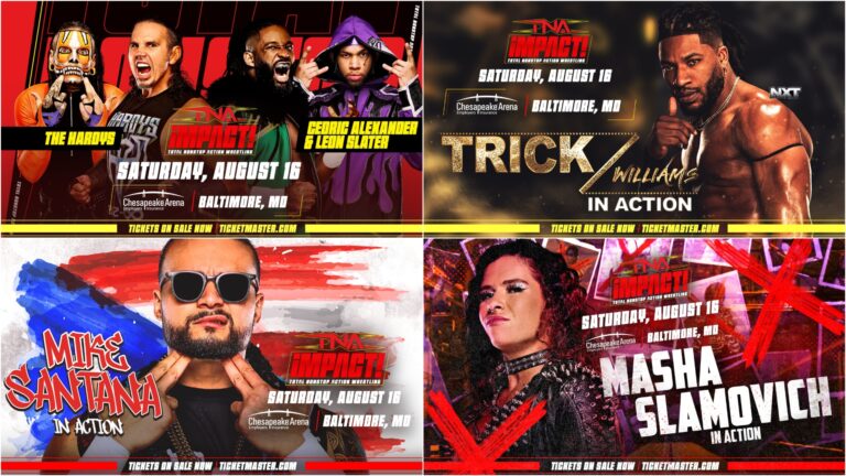 The Motion Continues in Baltimore as TNA Wrestling Presents iMPACT! on Saturday, August 16 – TNA Wrestling