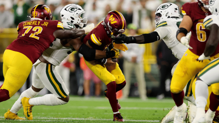 Packers protection shines in injury-riddled win over Commanders; 49ers lose Brock Purdy for as much as 5 weeks