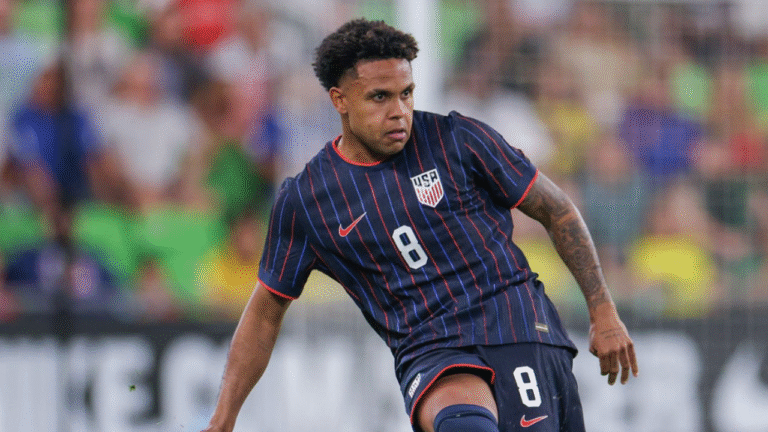 Weston McKennie displays on first USMNT cap since March