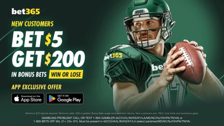Use bet365 bonus code CBSBET365, get $200 bonus bets by backing Patriots-Jets, Alabama-Purdue, Suns-Pacers