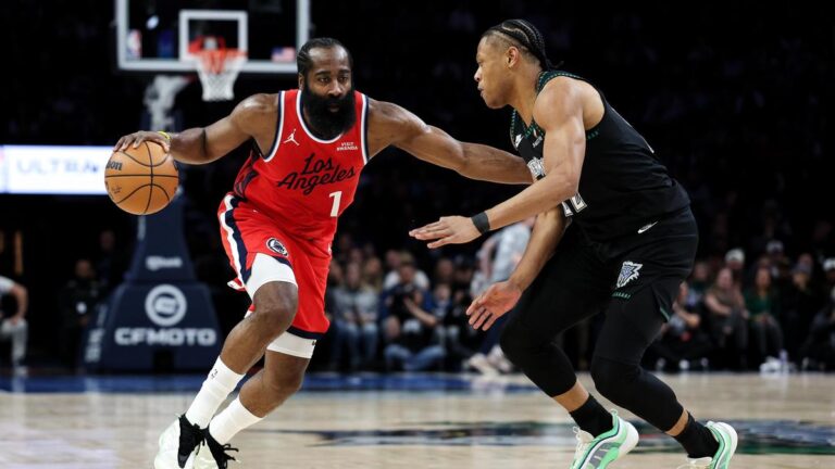 NBA roundup: James Harden’s report goes in useless as Timberwolves sail previous Clippers