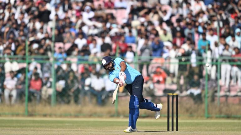 Rohit Sharma hits his quickest Listing A century on Vijay Hazare Trophy return