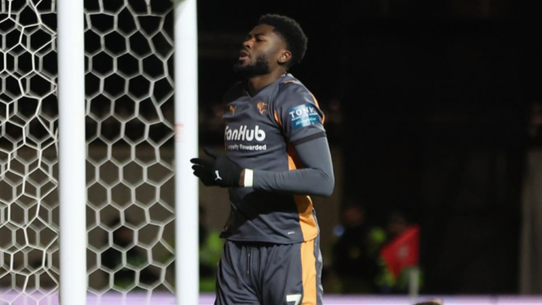 Patrick Agyemang scores third aim in final 4 matches as Derby County rolls