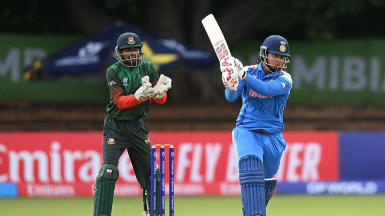 Vaibhav Suryavanshi scores 72 in opposition to Bangladesh in U-19 World Cup match