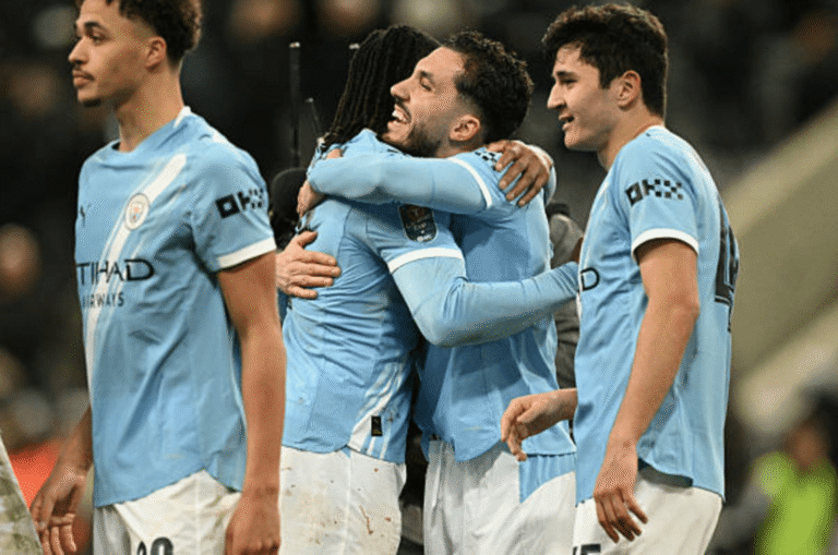 Newcastle United 0-2 Manchester Metropolis: Semenyo stars as guests take EFL Cup semi-final benefit