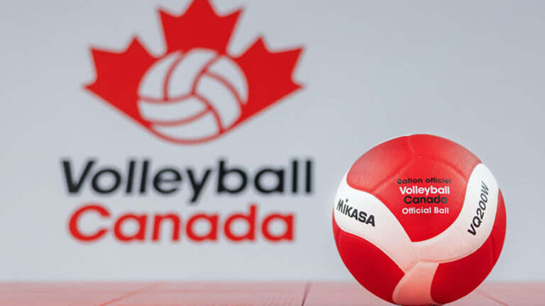 Gamers within the Volleyball Canada Corridor of Fame