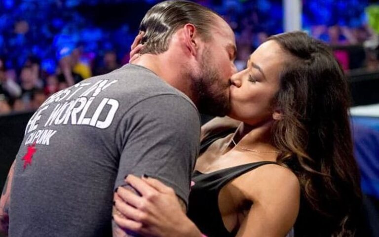 CM Punk Reveals His First Kiss With AJ Lee Was A part of a WWE Storyline