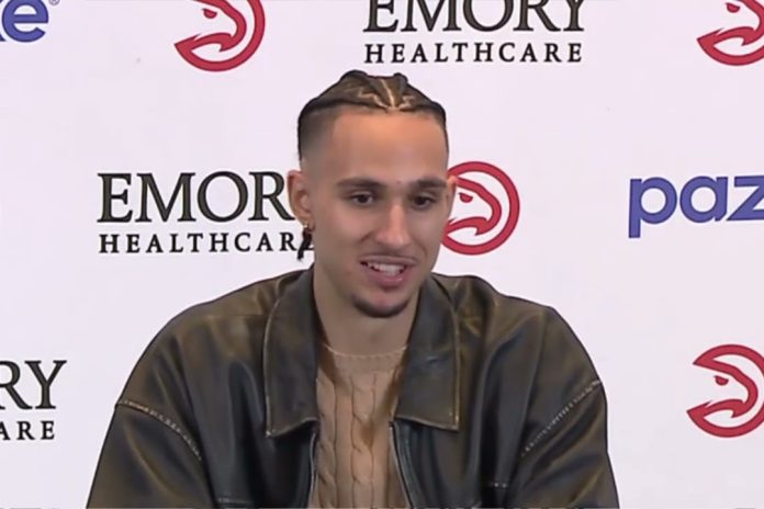 Zaccharie Risacher on Trae Younger commerce: “If he’s completely satisfied, I’m going to be completely satisfied for him”