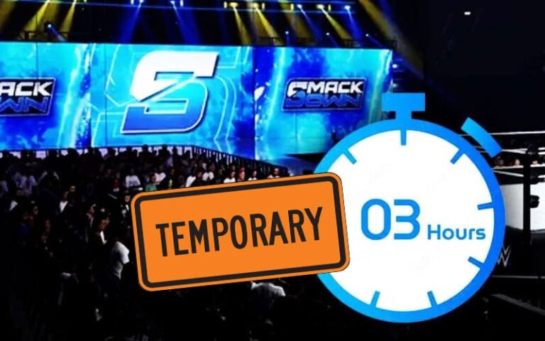 SmackDown’s Three-Hour Transfer Could Solely Be Momentary