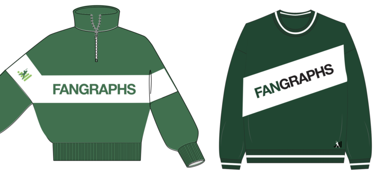 The Retro FanGraphs Sweatshirt and Girls’s Quarterzip Sweater Are Now Accessible!